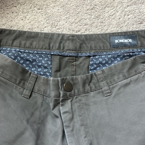 Lightly Worn Medium Brown/Grey Bonobos Pants - Picture 2 of 4
